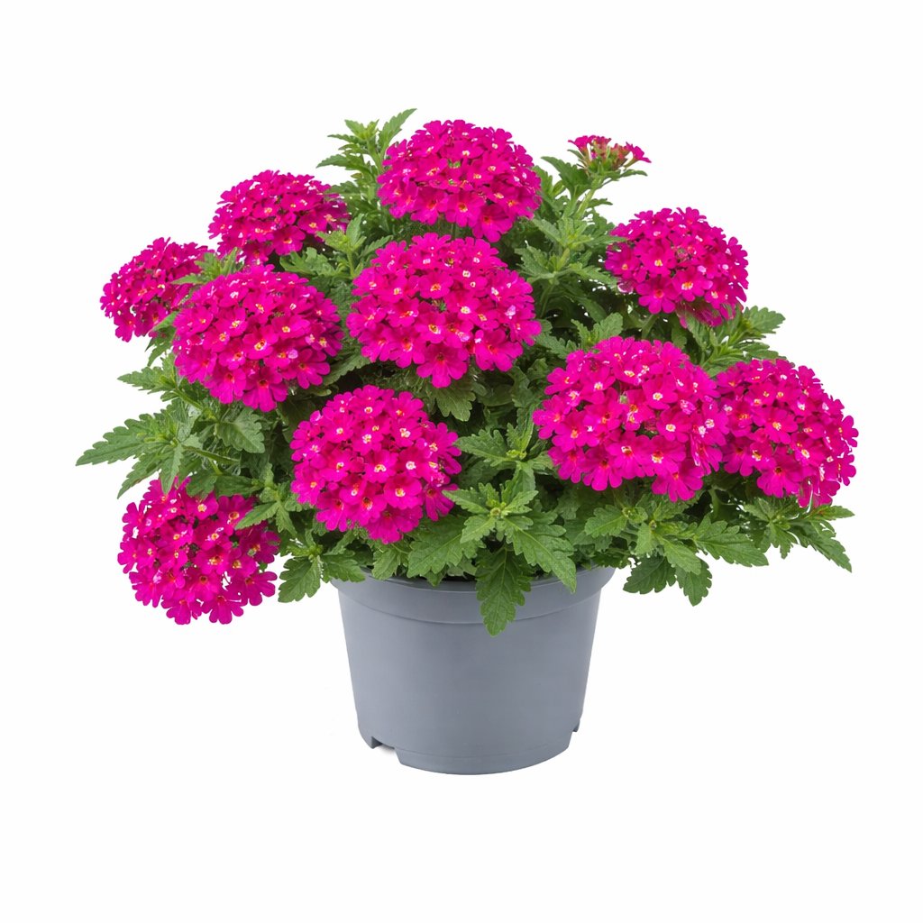 Verbena curgatoare roz inchis la ghiveci